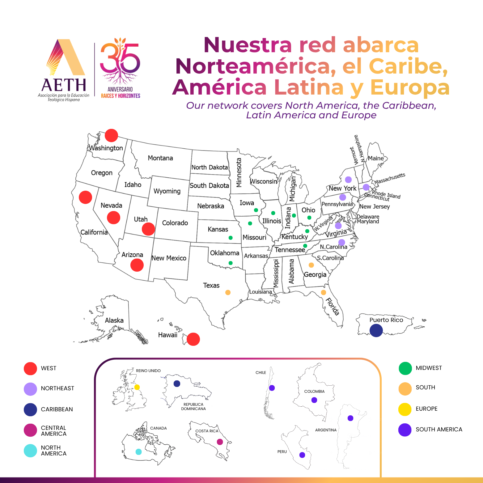 AETH Membership Map